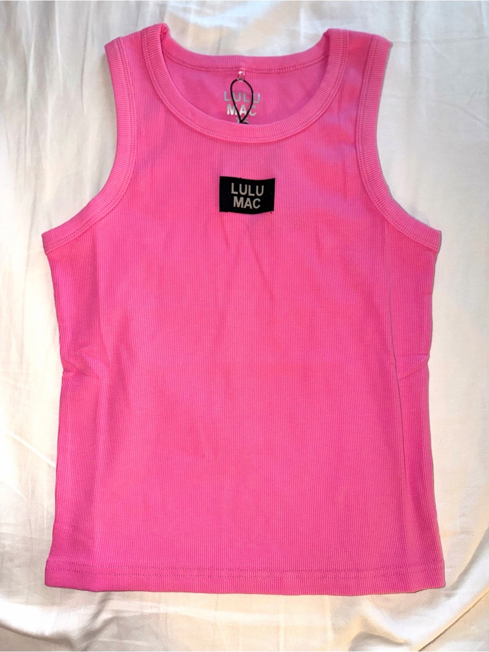 Lulu Mac OG Ribbed Tank Top Bubblegum